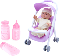 

Пупс с аксессуарами Sharktoys, С прогулочной коляской / 11500057