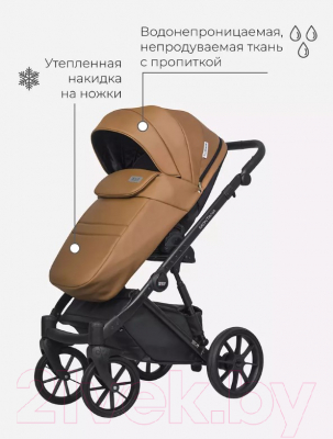 Детская универсальная коляска Riko Montana Ecco 2 в 1 (18, карамель)