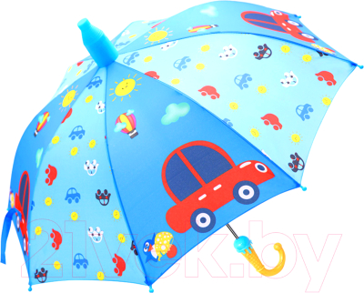 Зонт-трость Sharktoys Машинка / 810000007 (синий)