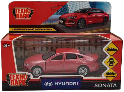 Автомобиль игрушечный Технопарк Hyundai Sonata / SONATA-12-RD