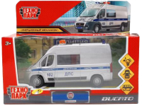 Автомобиль игрушечный Технопарк Fiat Ducato Полиция / DUCATO-14SLPOL-SR - 