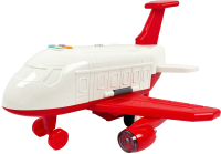 Игровой набор Sharktoys Самолет пожарный + 4 авто / 280000013 (красный) - 