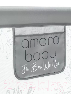 Ограждение для кровати Amarobaby Safety Of Dreams / AB-SOFD-BSR-SE-120 (серый)