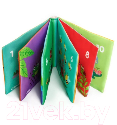 Развивающая игрушка Amarobaby Книжка-игрушка с грызунком Soft Book Цифры / AMARO-201SBC/28