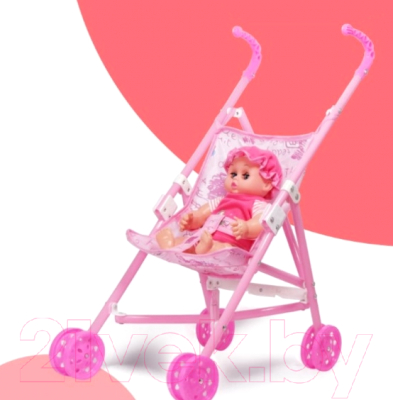 Коляска для куклы Sharktoys 1440000001 (розовый)