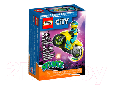 Конструктор Lego City Кибер трюковый байк / 60358