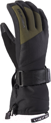 Изображение товара Перчатки лыжные VikinG Eltoro / 161/24/4244-0974 (р-р 6, черный/оливковый)