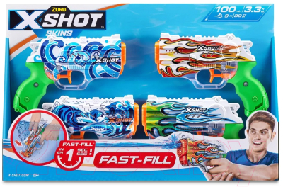 Набор игрушечного оружия Zuru X-Shot Water Фаст Филл Нано Скин / 11857