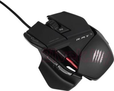 Мышь Mad Catz R.A.T. 3 Gaming Mouse (Gloss Black) - общий вид