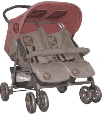 Детская прогулочная коляска Lorelli Twin (Beige-Terracotta) - общий вид