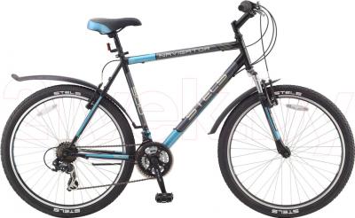 Велосипед STELS Navigator 500 (17.5, Black-Blue) - общий вид