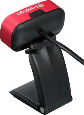 Веб-камера Prestigio PWC520FH (Black-Red) - вид сзади