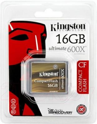 Карта памяти Kingston CompactFlash Card 600x 16 Gb (CF/16GB-U3) - общий вид