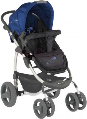 Детская универсальная коляска Lorelli Avio (Gray Blue World) - прогулочный вариант