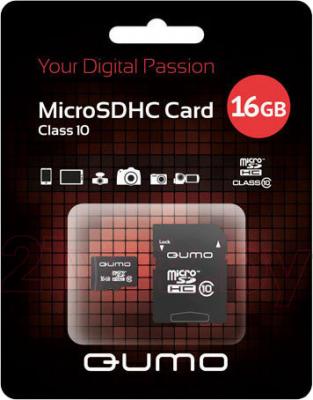 Карта памяти Qumo microSDHC (Class 10) 8GB (QM8GMICSDHC10) - общий вид