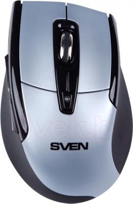 Мышь Sven RX-370 Wireless (черно-синий) - общий вид