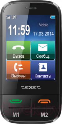 Мобильный телефон Texet TM-B450 (черно-серый) - общий вид