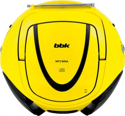 Магнитола BBK BX107U (желто-черный) - вид сверху