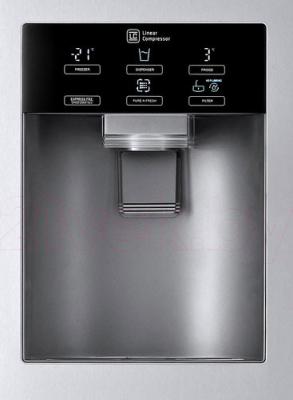 Холодильник с морозильником LG GC-J237JAXV - диспенсер с охлажденной водой и льдом
