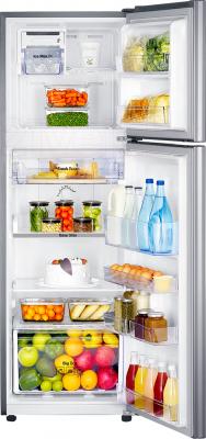 Холодильник с морозильником Samsung RT25FARADSA/WT - пример заполненного холодильника