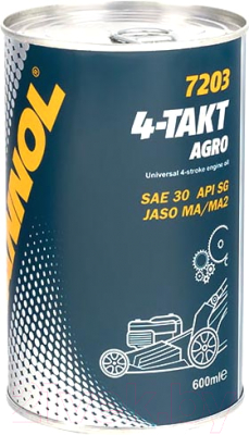 Моторное масло Mannol 4-Takt Agro SAE 30 / MN7203-06ME (600мл)