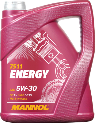 Моторное масло Mannol Energy 5W30 API SN/CH A3/B3 / MN7511-5 (5л)