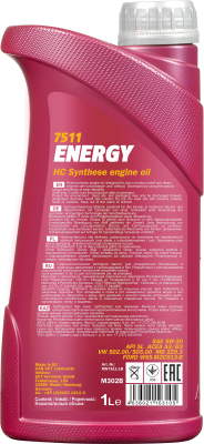 Моторное масло Mannol Energy 5W30 API SL A3/B3 / MN7511-1 (1л)