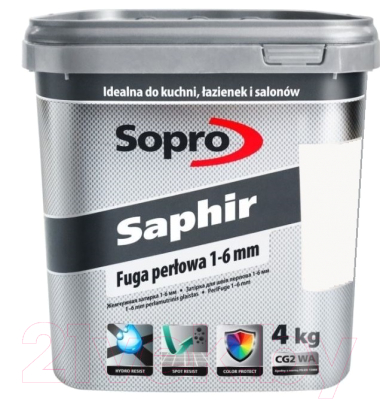 Фуга Sopro Saphir 9500/4 10 (4кг, белый)