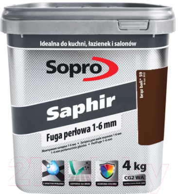 Фуга Sopro Saphir 9522/4 59 (4кг, коричневый бали)
