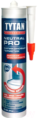 Герметик силиконовый Tytan Professional Нейтральный PRO (310мл, белый)