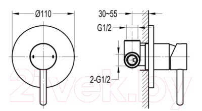 Смеситель Omnires YY1245BL