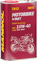 Моторное масло Mannol 4-Takt Motorbike 10W40 / MN7812-1ME (1л) - 
