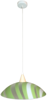 Потолочный светильник Элетех Колорика Аделайн 410 НСБ 72-60 М51 / 1005253168 (матовый белый/зеленый) - 