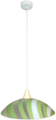 Потолочный светильник Элетех Колорика Аделайн 410 НСБ 72-60 М51 / 1005253168 (матовый белый/зеленый)