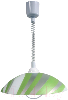 Потолочный светильник Элетех Колорика Аделайн 410 НСБ 72-60 М52 / 1005253179 (матовый белый/зеленый)