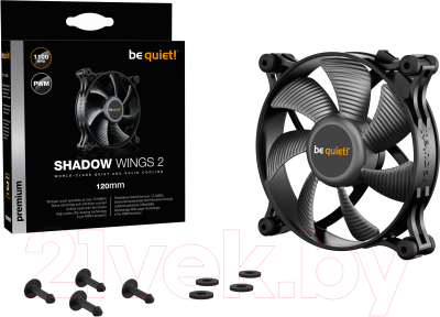 Вентилятор для корпуса Be quiet! Shadow Wings 2 120mm PWM (BL085)