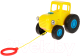 Игрушка-каталка Умка Синий трактор / HT848-R3 (желтый) - 