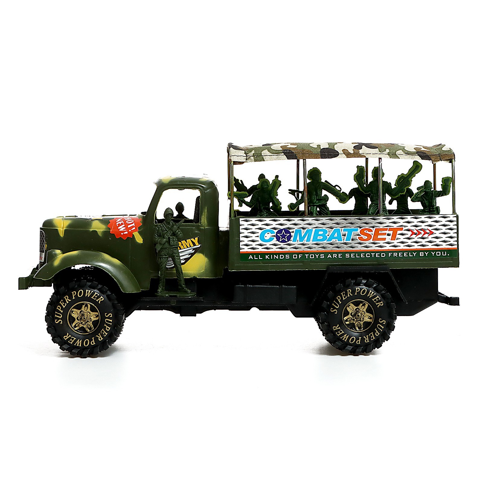 Автомобиль игрушечный Sima-Land Армия с солдатами / 480552 — фото 2