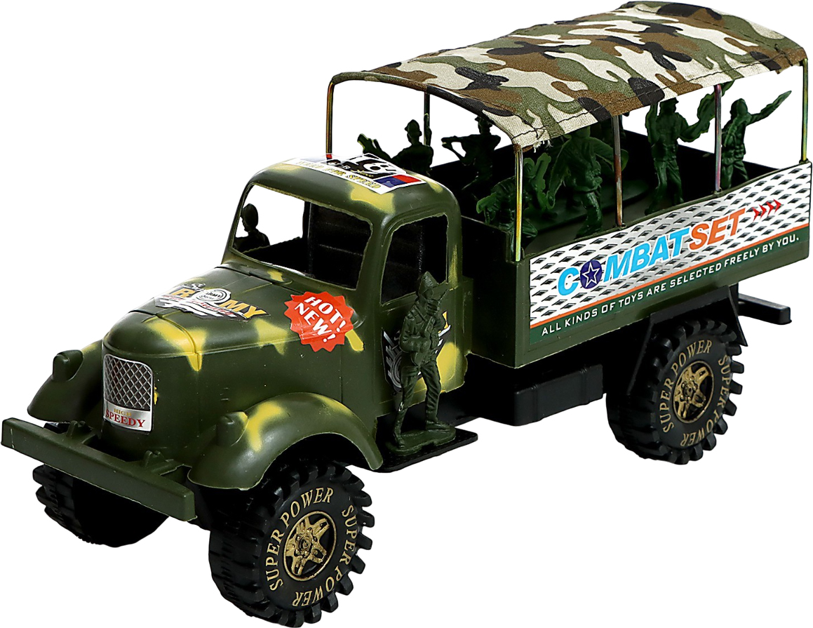 Автомобиль игрушечный Sima-Land Армия с солдатами / 480552