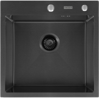 Мойка кухонная Arfeka Eco AR PVD Nano 50x50 (черный) - 