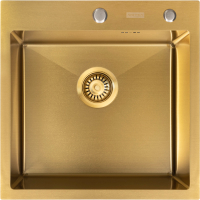 Мойка кухонная Arfeka Eco AR PVD Nano 50x50 (золото) - 