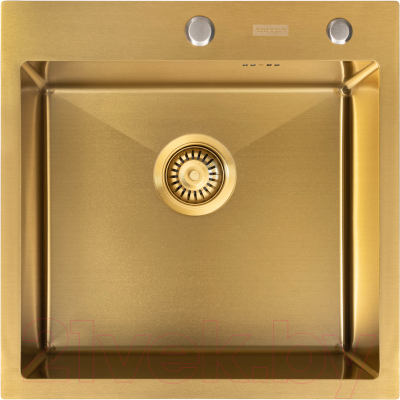 Мойка кухонная Arfeka Eco AR PVD Nano 50x50 (золото)
