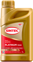 Моторное масло Sintec Platinum 7000 5W40 A3/B4 / 600138 (1л) - 