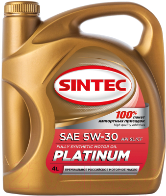 Моторное масло Sintec Platinum 7000 5W30 A3/B4 / 600144 (4л)