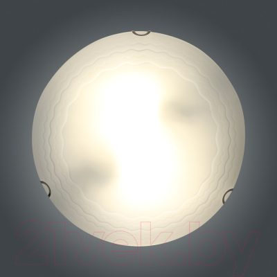 Потолочный светильник Элетех Кружево 300 НПБ 01-2х60-139 М16 / 1005204245 (матовый белый/хром)