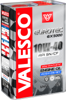 Моторное масло Valesco Eurotec GX 5000 10W40 API SN/CF (4л) - 