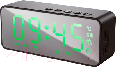 Радиочасы SoundMax SM-1520B (черный/зеленый)