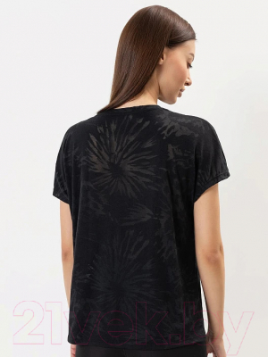 Изображение товара Футболка спортивная Mark Formelle 302637 (р.164/170-92-98, разводы на черном)