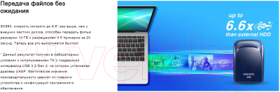 Изображение товара Внешний жесткий диск A-data SC680 960GB (ASC680-960GU32G2-CBK) (черный)