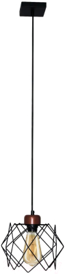 Потолочный светильник Элетех Сатурн 211 НСБ 01-60-161 Е27 / 1005404793 (черный муар/медь)